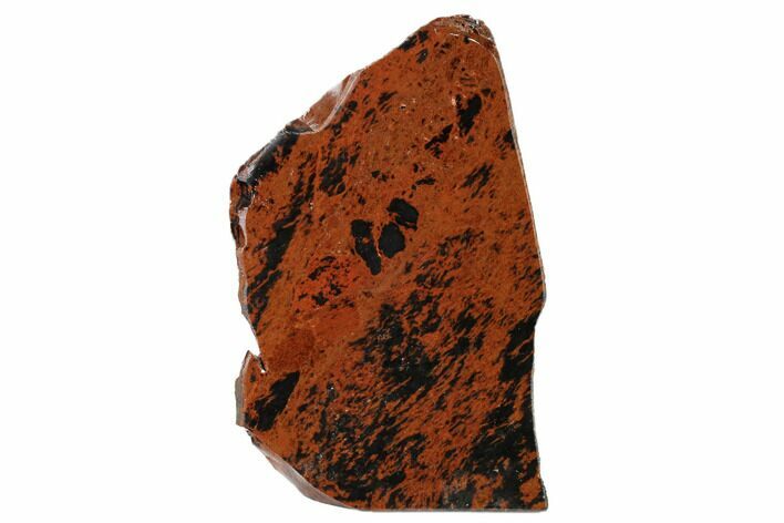 Polished Mahogany Obsidian Section - Mexico #153556